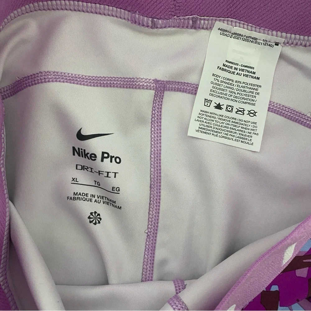 Nike Pro‎ Dri-FIT Girls Legging XL Purple Full Length/Long Stretch NWT